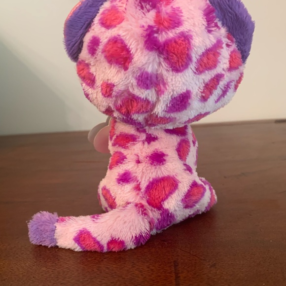 Ty Beanie Boo GLAMOUR Spotted Leopard Cat 6" Plush NEW w Tags Collectable - Picture 7 of 8